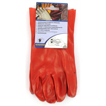 Paire de gants en PVC rouge pour 3