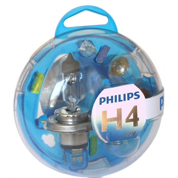 Coffret lampes PHILIPS ampoules H4 pour 13