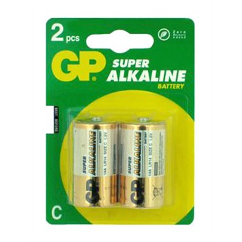 2 piles GP SUPER ALKALINE LR14 C 1,5V pour 6