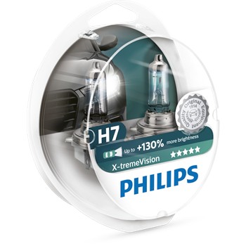 2 ampoules PHILIPS H7 X-treme Vision pour 40