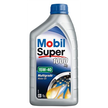 Huile MOBIL SUPER 1000 15W40 essence 1 litre pour 7