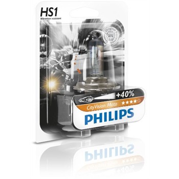 1 ampoule 2 roues Philips HS1 City Vision pour 19
