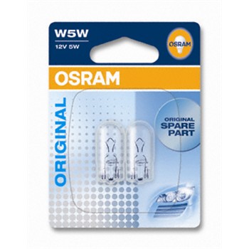 2 ampoules OSRAM W5W - 12V 5W pour 3
