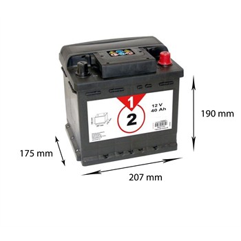 Batterie 1er Prix Confiance rfrence BVP2 40AH-340A pour 55