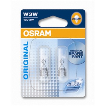 2 ampoules OSRAM W3W - 12V 3W pour 2