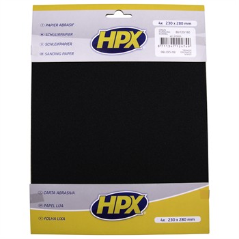 4 feuilles de papier abrasif sec HPX P80/P120/P180 pour 5