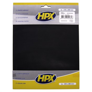 4 feuilles de papier abrasif HPX  l'eau P240/P400/P600 pour 5