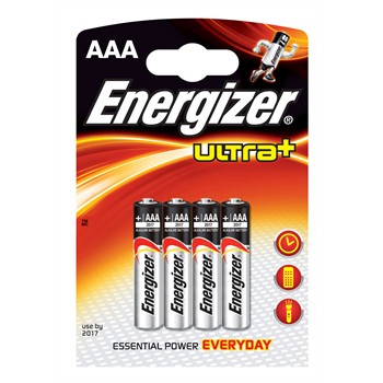 4 piles ENERGIZER ULTRA+ LRO3 AAA 1,5V pour 5