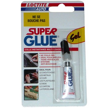 Colle super glue gel Loctite 3g pour 5