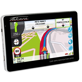 Navigation GPS TAKARA GP63 Carte de vie pour 60