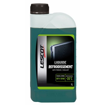 Liquide de refroidissement vert -35C LESCOT 1L pour 5