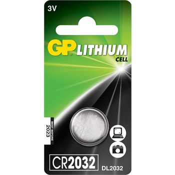 1 pile bouton GP LITHIUM CR2032 3V pour 4