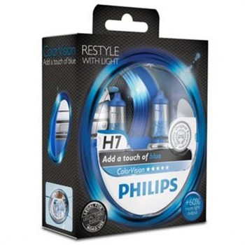 2 ampoules PHILIPS H7 BLUEVISION pour 50