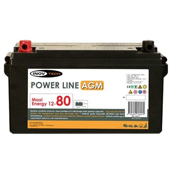 Batterie auxiliaire INOVTECH Power Line AGM 80A pour 170
