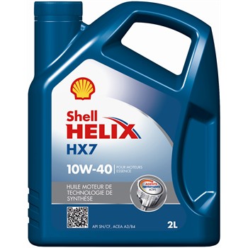 Huile SHELL Helix HX7 Essence 10W40 2L pour 16