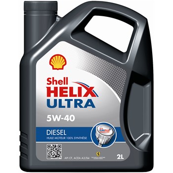 Huile SHELL Helix Ultra Diesel 5W40 2L pour 18
