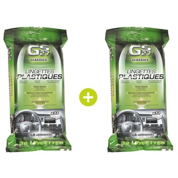 2 packs de lingettes pour plastiques - effet satin GS27 pour 22
