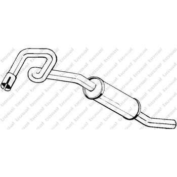 Silencieux arrire BOSAL rfrence rf. 154-349 pour 49