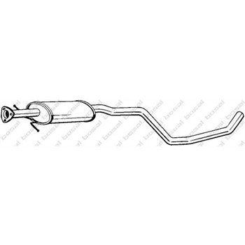 Silencieux intermdiaire BOSAL rfrence 283-333 pour 105